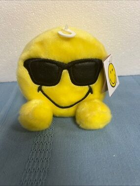 Aurora Smiley Face with Sunglasses Plush
